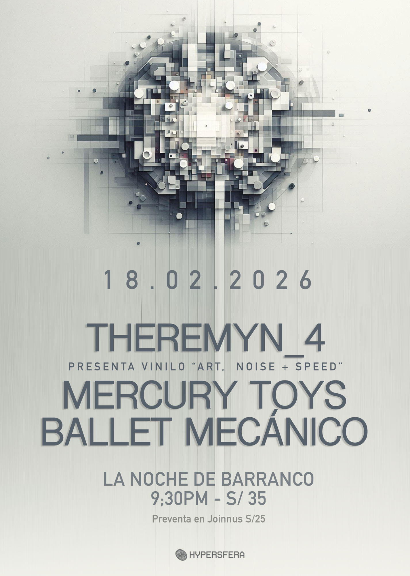 Theremyn_4, Mercury Toys y Ballet Mecanico en La Noche - 18 FEB 2026